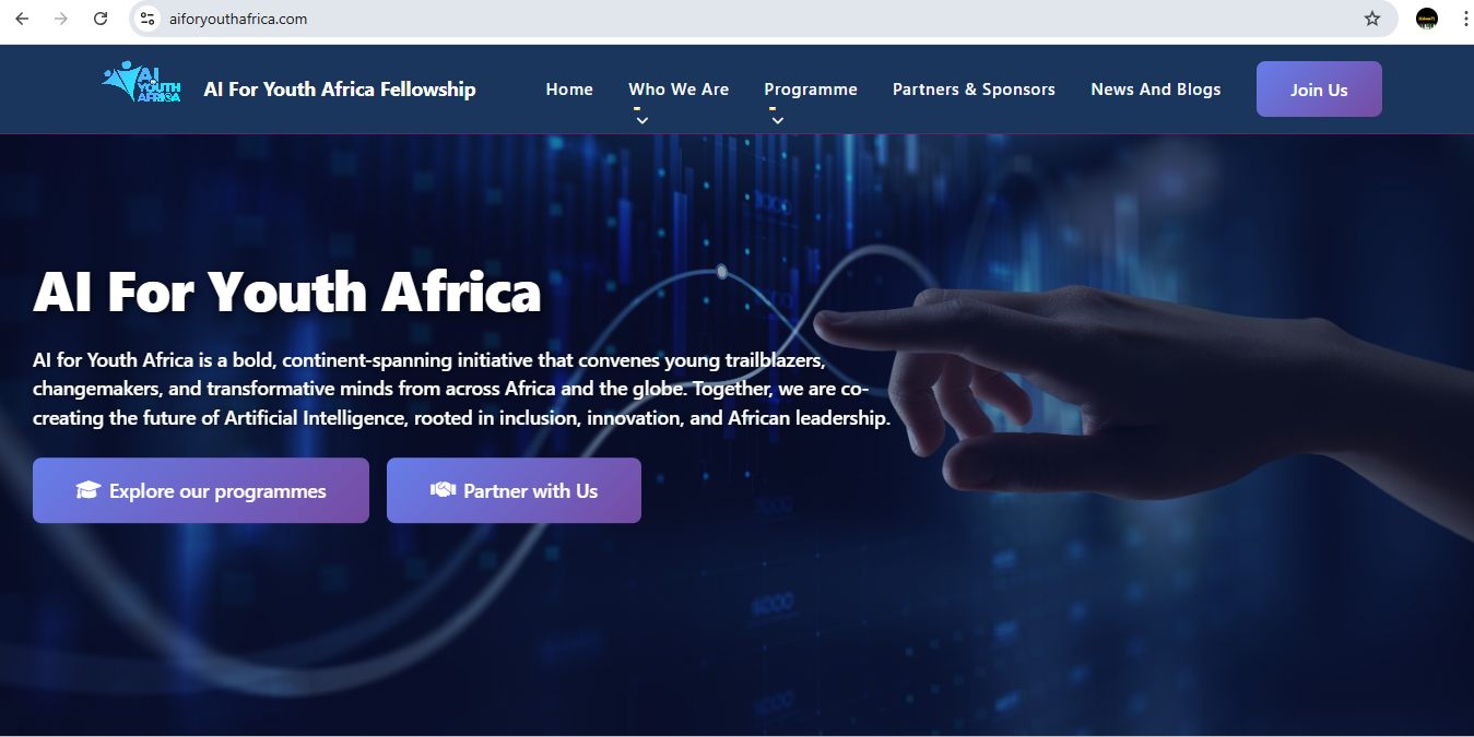 AI For Youth Africa Platform Screenshot